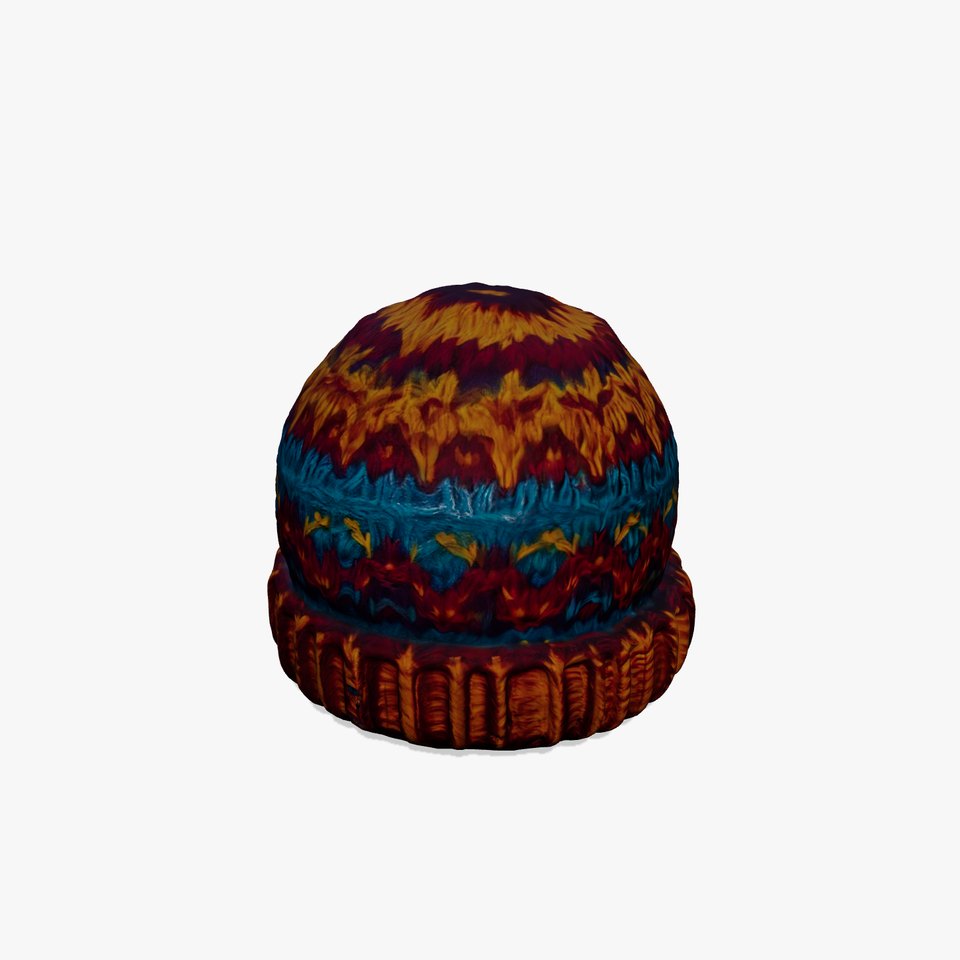 Vibrant Knit Beanie model pack
